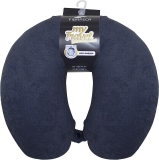 Fibrasca My Travel Travesseiro de Viagem, Preto, Formato “U” Anatomico Cervical, Altura 9 cm