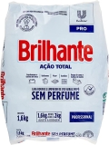 Lava-Roupas e Limpador de Uso Geral em Pó Profissional sem Perfume Brilhante Ação Total Pro Pacote 1, 6kg, Brilhante