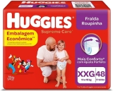 Fralda Huggies Supreme Care Roupinha XXG – 48 fraldas