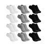 Kit 12 Pares Meias Sapatilha Invisível Esportiva Active Mash Algodão