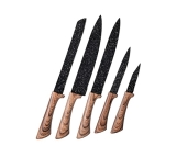 Conjunto de Facas 5 Peças Colorstone Wooden, FAC5494, Euro Home