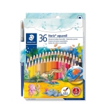 Lápis de Cor Aquarelável, Staedtler, Noris, 36 Cores + 1 Pincel