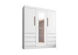 Guarda-roupa Casal com Espelho 3 Portas 6 Gavetas – E77020 Miami