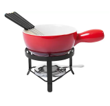 Aparelho de Fondue Cerâmica Brinox Vermelho – 8 Peças 1256/101
