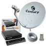 Antena Parabólica Digital Century 60cm Banda Ku, Midiabox B7, Kit Completo
