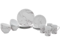 Aparelho de Jantar 16 Peças Schmidt Porcelana – Redondo Mármore