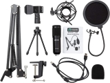 Kit Microfone VEDO Bm800USB Condensador Estúdio Profissional Brastoy