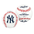 Bola de beisebal com o logotipo do time New York Yankees da MLB, oficial, branco