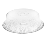 Boleira de Vidro Redonda com Tampa Plástico – Ruvolo New Gourmet Bali 32,5cm