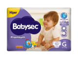 Babysec Fralda Premium Hiper G 60 Un