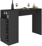 Bancada Balcão/mesa de Cozinha com Adega e 1 Porta Multimóveis Mp2144 Preto