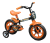 Bicicleta Arco Iris Infantil Aro 12 Preto e Laranja Track Bikes