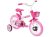Bicicleta Infantil Aro 12 Track & Bikes – Arco Iris W Branco e Fúcsia com Rodinhas e Cesta