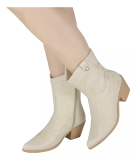 Bota Texana Feminina Western Salto Grosso Bico Fino Lazzlu