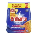 Brilhante Lava-Roupas em Pó Roupas Brancas e Coloridas Limpeza Total Pacote Tamanho Família 4 kg