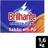Brilhante Sabão Em Pó Limpeza Total 1,6Kg