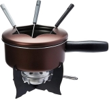 Brinox Petiscos Conjunto para Fondue de 10 Peças, Marrom (Chocolate)