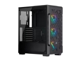 Gabinete Gamer Corsair iCUE 220T Airflow, Mid-Tower, ATX, RGB, Lateral em Vidro Temperado, Preto