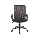 Cadeira para Escritório Giratória Kesh Preta Telada X5