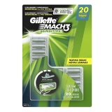 Carga para Aparelho de Barbear Gillette Mach3 Sensitive 20 unidades