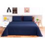 Jogo de Cama Solteiro Camesa Loft 100% Poliéster 150 Fios 3 Peças – Marinho