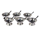 Conjunto para Sorvete/Sobremesa Brinox Utilidades Jornata Aço Inox