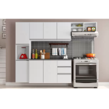 Cozinha Completa Poliman Móveis Laura – com Balcão 8 Portas 2 Gavetas