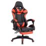 Cadeira Gamer Prizi Pz1006e, até 120 Kg, Ângulo ajustável do encosto, Vermelha