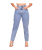 Calça Mom Jeans Feminina Cintura Alta Marmorizada