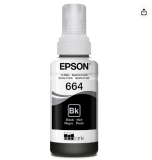 Garrafa de Tinta Original Epson EcoTank T664 Preto – T664120