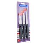 Jogo de Facas 3 Peças Tramontina Plenus Preto