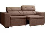 Sofá Retrátil Reclinável 3 Lugares Suede – Phormatta Evolution SMP