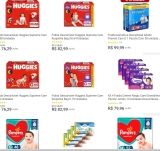 Seleção de fraldas