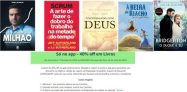 Só no app – 40% off em Livros