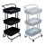 Carrinho Organizador Multiuso 3 Andares Prateleiras Com Rodinhas Laterais Em Aço – KONTUZ HOME