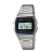 Casio Relógio digital masculino A158WA-1DF de aço inoxidável, Prata, Case size (L× W× H), Clássico, retrô