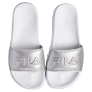 Chinelo Slide Fila Drifter Branco/Prata