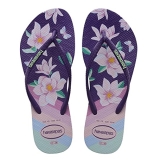 Chinelo Slim Floral, Havaianas, Feminino