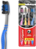 Colgate ZigZag Carvão – Escova Dental, 4 unidades