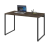 Compace – Mesa para Escritório Office Estilo Industrial 1,20m, Kuadra, Carvalho Dark/Est.Preta