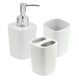 Conjunto 3 Peças para Banheiro Branco – Wolff