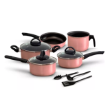 Conjunto De Panelas Antiaderente 8 Peças Teflon Várias Cores