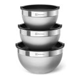 Conjunto de Bowls Tigelas de Inox com Tampa Plástica Electrolux
