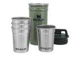 Conjunto de copos de shot de aventura Stanley, 4 copos de aço inoxidável com estojo de transporte de metal resistente, presentes de acampamento