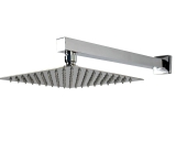 Ducha Chuveiro 20×20 Slim Inox Com Braço 36 Cm Solar Gás Marca: Primor