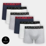 Kit Cueca Boxer Duomo 6 Peças