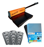 Encadernadora Perfuradora + 100 Capas + 100 Espirais Brinde