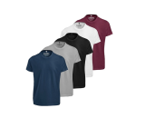 Kit 5 Camisetas Masculinas Slim Fit Básicas Algodão Premium