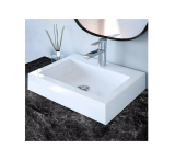 Cuba De Banheiro Apoio Sobrepor Retangular 43×37 Cm Safira