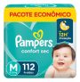 Fralda Pampers Confort Sec M 112 Unidades